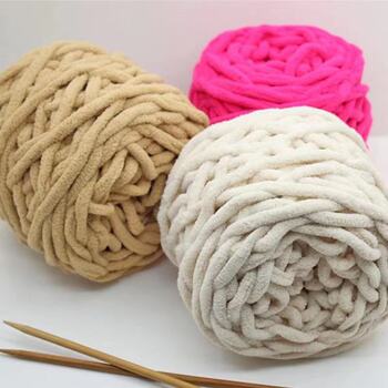 Ice thread single strand coarse wool ball lolly thread diy woven bag scarf line cushion blanket factory wholesale