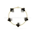 Double-sided black shell bracelet