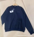 Navy blue sweatshirt-embroidered logo