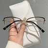 Factory wholesale new plain high-end ultra-light anti-blue glasses can be equipped with myopia flat glasses frame