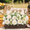 Wooden Succulent Storage Box Wooden Flower Pot Rectangular Dried Flower Storage Wooden Box Ornaments Desktop Decorative Flower Pot