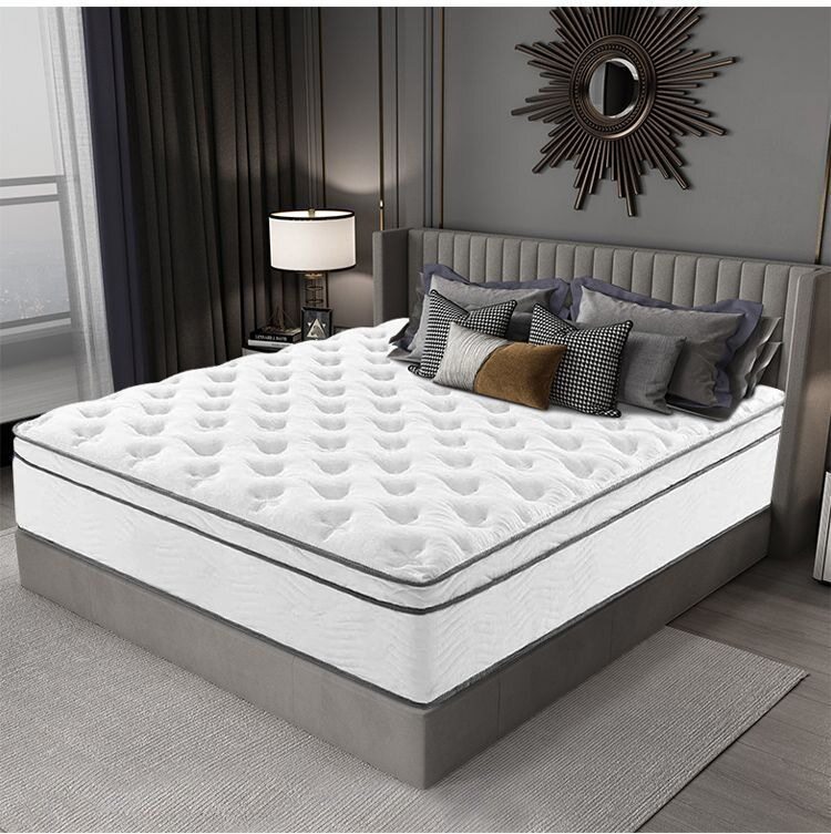 Foreign Trade Customized Hilton Mattress Five-Star Hotel Compressed Roll-Packed Mattress Export Independent Pocket Spring Mattress