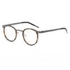 New Style Presbyopic Ultra-Light Bean Flower Color Versatile Fashion Oval Retro Anti-Blue Light Metal Eyeglass Frame Suitable for Prescription Lenses