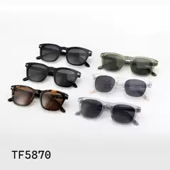 TOM High Quality Sunglasses Ford TF5870 high quality Full Frame Round Unisex Sunglasses