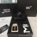 Gold pin buckle and silver m buckle