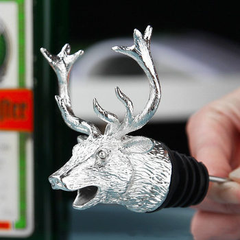 Deer head wine mouth pourer whiskey wine pourer wild grid wine pourer wine lead manufacturers wholesale