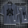Navy blue black label