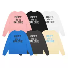 Fall/Winter 2023 Unisex Gallery Dept. Letter Print Pocket Loose-Fit Long Sleeve T-Shirt Wholesale