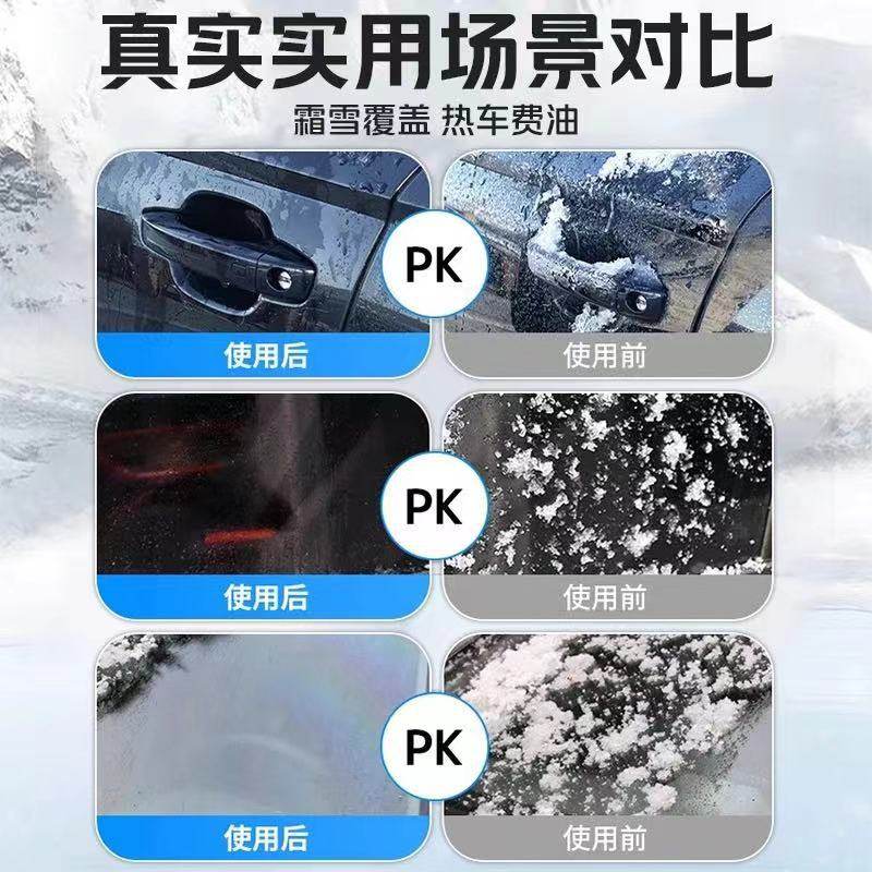 Car snow melting deicing agent car vitrification ice and snow anti-icing window deicing agent defrosting snow agent handle anti-freezing