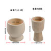 DIY wooden egg holder children play house wine cup toy painted egg holder cup wooden wine cup graffiti ornaments