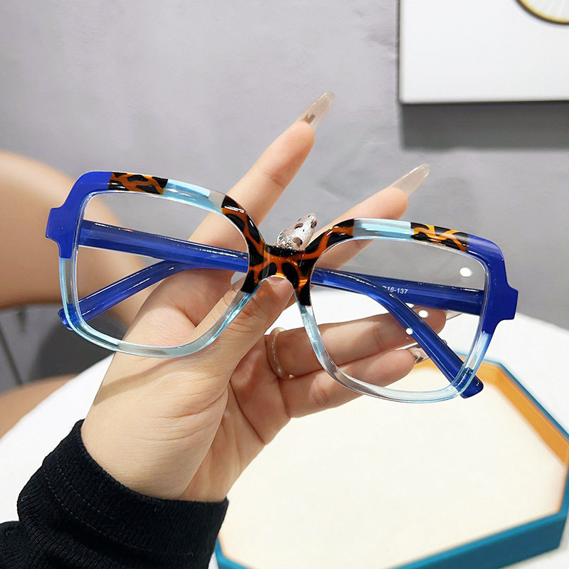 Glasses Frame Women's Big Face Slimming Eyes Myopia Can Be Equiped with No Power Flat Mirror Men's Fashionable 97196 Mirror