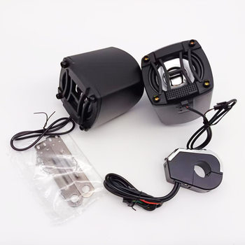 Brand New Handlebar Ring Button Colorful Flashing Light Bluetooth Connection Mobile Phone Motorcycle Mp3 Audio Subwoofer Player