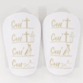 (XS 8cm long and 5cm wide) Platinum new can shin guards