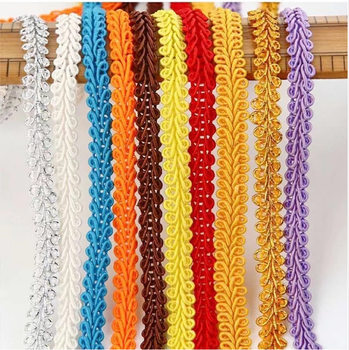 Source manufacturers 0.8cm herringbone side centipede side polyester lace DIY handmade curtain bag clothing accessories wholesale