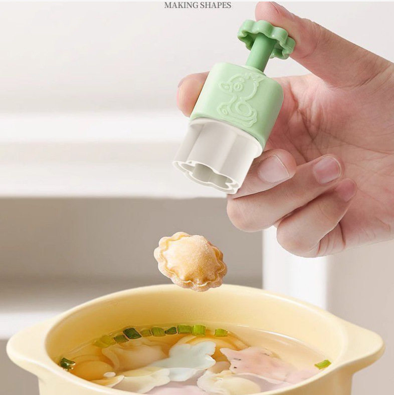 Wonton Mold Baby Food Supplement Butterfly Noodles Automatic Edge Sealing Embossed Wonton Dumpling Grinding Tool Kitchen Tool Household