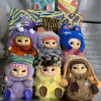 Motherland Edition Wakuku Second Generation Furry Trendy Party Series Blind Box Trendy Toy Figure Stuffed Doll Toy Ornament