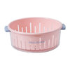 Double-Layer Vegetable Washing Basin Drain Basket Cute New Fruit Plate Home Living Room Coffee Table Fruit Basket Kitchen Washing Fruit Vegetable Basket