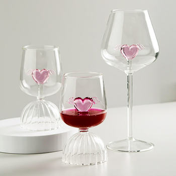 Creative Love Angel Wine Glass Red Wine Goblet Wedding Cocktail Glass High-Looking Wedding Gift Toasting Glass