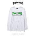 Cm824 long sleeve white green
