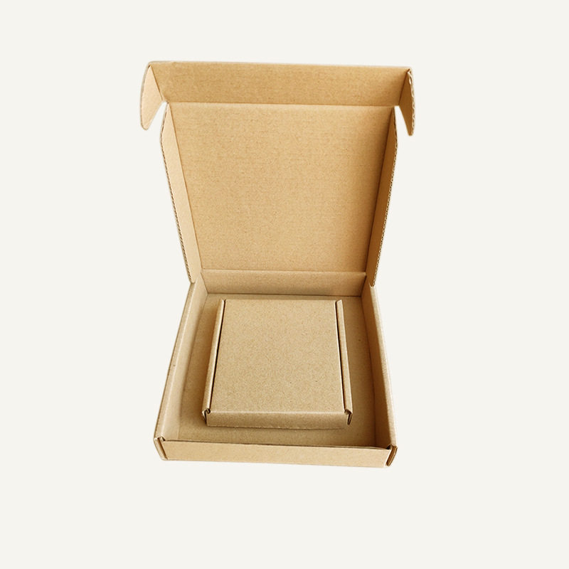 100mm Long 3-Layer E-Flute Corrugated Airplane Box Wholesale Amazon Foreign Trade Express E-Commerce Packaging Carton Box Thickened