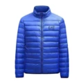 E blue + black label