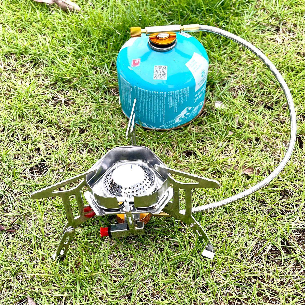 Outdoor Picnic Barbecue Oven Card-type Oven Foldable Butane Gas Oven Windproof Fierce Oven Camping Stove Hob