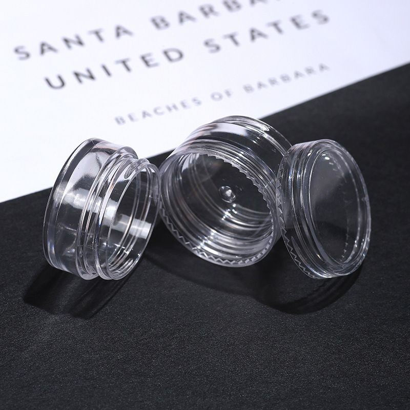 Ps Transparent Jewelry Packaging Box Jewelry Earrings Dust-Proof Box Small Sample Bottle Earrings Ear Clip Portable Round Box Packaging