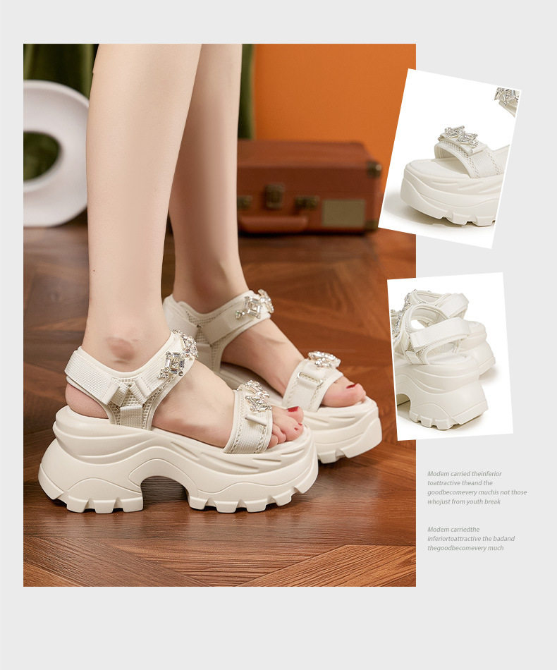 Dép sandal nữ quai chữ V đơn giản, đế xốp nhẹ, mũi tròn — Len thuần, Đen chi tiết 3