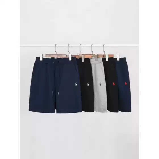 Men's Summer Cotton Pants Embroidered Pony Loose Mid-length Pants Hot-selling Thin plus size Sports Casual Shorts