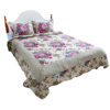 Quilted quilt three-piece set summer cool quilt foreign trade style American style cotton hand-made side atmospheric bed cover air conditioning quilt