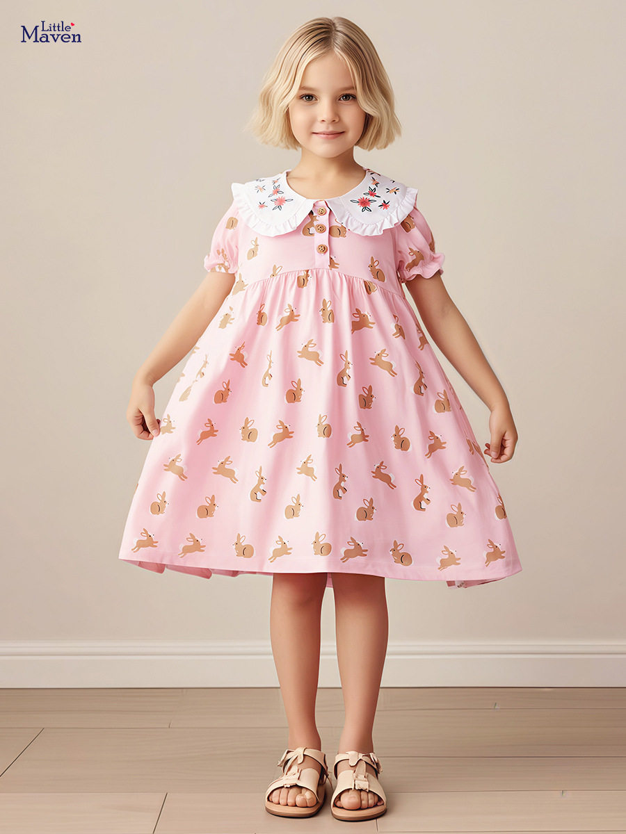 Cute [Style] Girls' Dress, Kids' Princess Dress, Summer Cotton Skirt for Girls