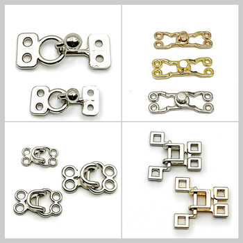 Alloy Wind Buckle Collar Hook Pants Hook Invisible Pickup Buckle Leather Fur Buckle Black Fly Buckle Coat Buckle Buckle Anti-glare Buckle
