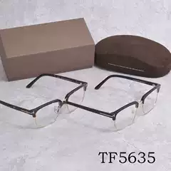 TOM glasses frame TF5635 half-frame business plate metal optical glasses frame plain glasses cross-border delivery