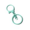 Color paint zinc alloy round Dragon keychain lobster buckle 8-word 3-piece set DIY jewelry buckle accessories toy hanging buckle
