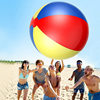 Cross-border Transparent Sequins Eco-friendly PVC Color Outdoor Seaside Water Play Toy Children's Inflatable Football Beach Ball