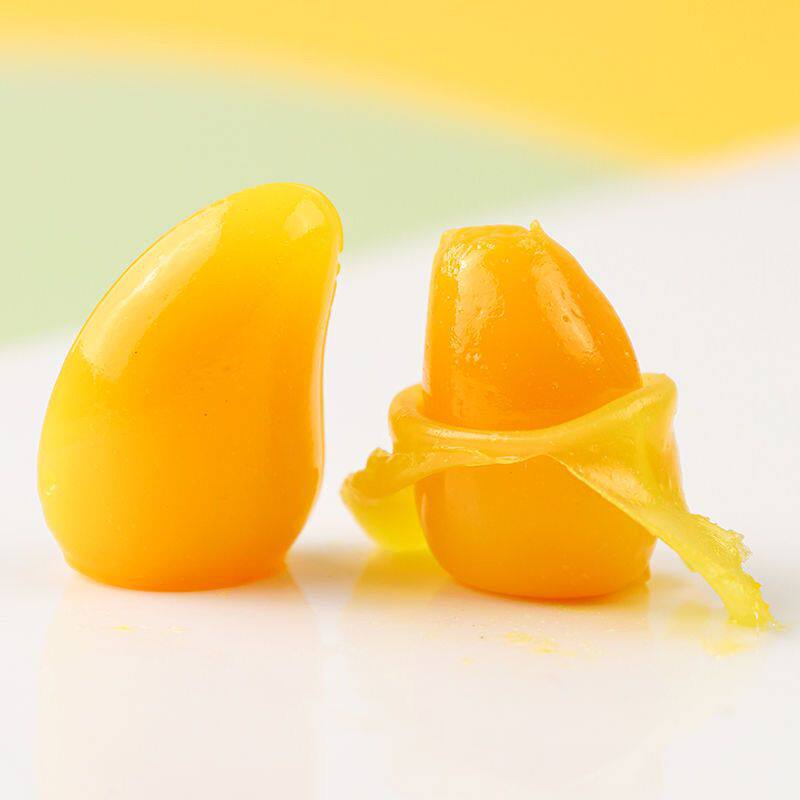 Mango Peeled Soft Candy, Juice Flavored Peeled Soft Candy, Gummy Candy, Casual Snacks, Internet Celebrity Peeled Fruit Soft Candy, Candy