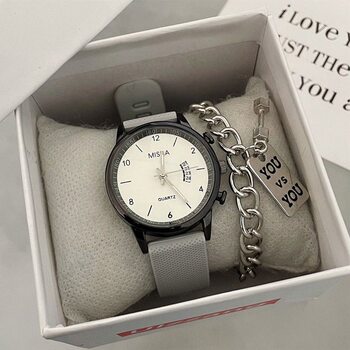 New Casual Watch with Date, High-Looking and Versatile Ins Large Dial Watch for Student Civil Service Examination