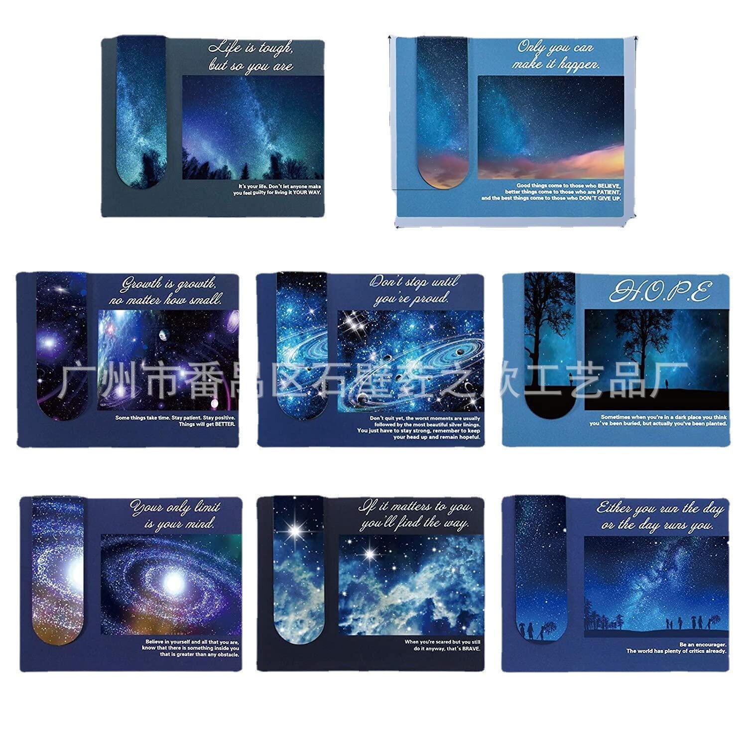 The Popular Amazon Magnetic Bookmark Folded in Half, Soft Magnetic Bookmark Can Be Designed for Free, Various Styles of Cultural and Creative Bookmarks