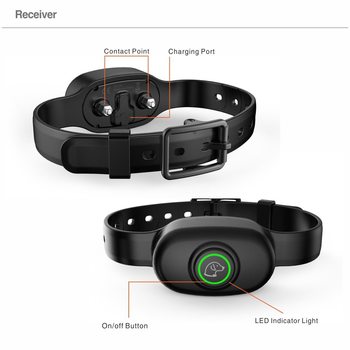 Pet Barking Stopper Large and Small Dog Waterproof Charger Electric Shock Collar Dog Trailer 400 m Electronic Vibration Remote Control