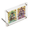 Jiugongge Photo Frame Transparent Table Star Card for Three-inch Brand Storage Ultraman Small Card Display Rack