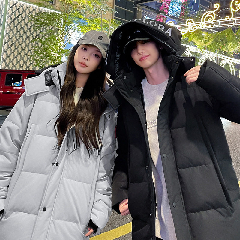 New Fall Winter Men's and Women's Same Style Goose Down Jacket Couple Cross-border Tooling Men's and Women's Winter Down Jacket Couple Jacket