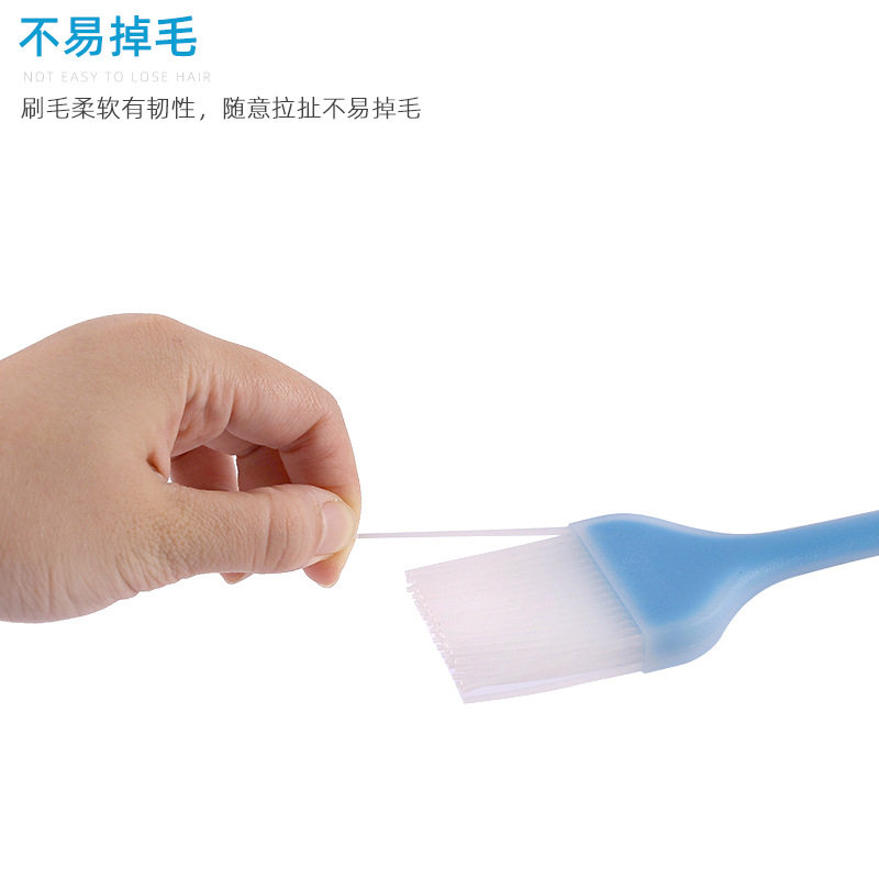 Translucent Silicone Scraper Oil Brush One-piece Cake Cream Stir Spatula Spatula Blade Barbecue Brush Baking Supplies