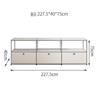 白色三組キャビネットb3タイプ