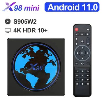 X98mini set top box S905W2 Android11 4G/32G dual band wifi TV Box wholesale