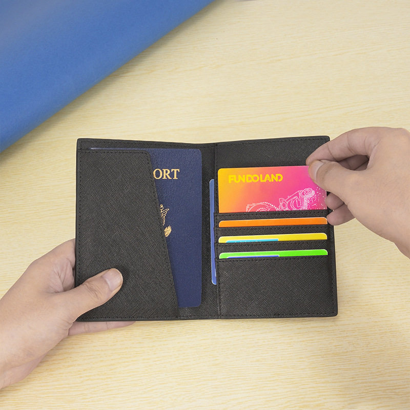 Genuine Leather Multifunctional Passport Holder Wallet Cowhide Casual Business Men's and Women's Multi-Card Slot Clutch Bag Manufacturer Supply