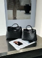 Black silver buckle-