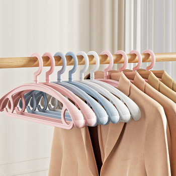 Wide Shoulder Hanger Household Clothes Hanging Seamless Anti-Shoulder Corner Drying Clothes Support Thickened Thickened Wardrobe Anti-slip Clothes Hanging