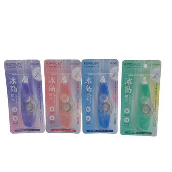 Portable Correction Tape with Replaceable Core Correction Tape Correction Tape Cartoon Creative Stationery Long Stand Cr-2407