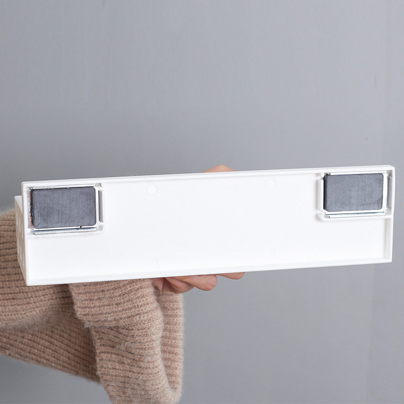 Factory Direct Supply 6359 Magnetic Absorption Rack Wall-Mounted Microwave Oven Magnetic Storage Rack Organizer Basket Spice Organizer Box