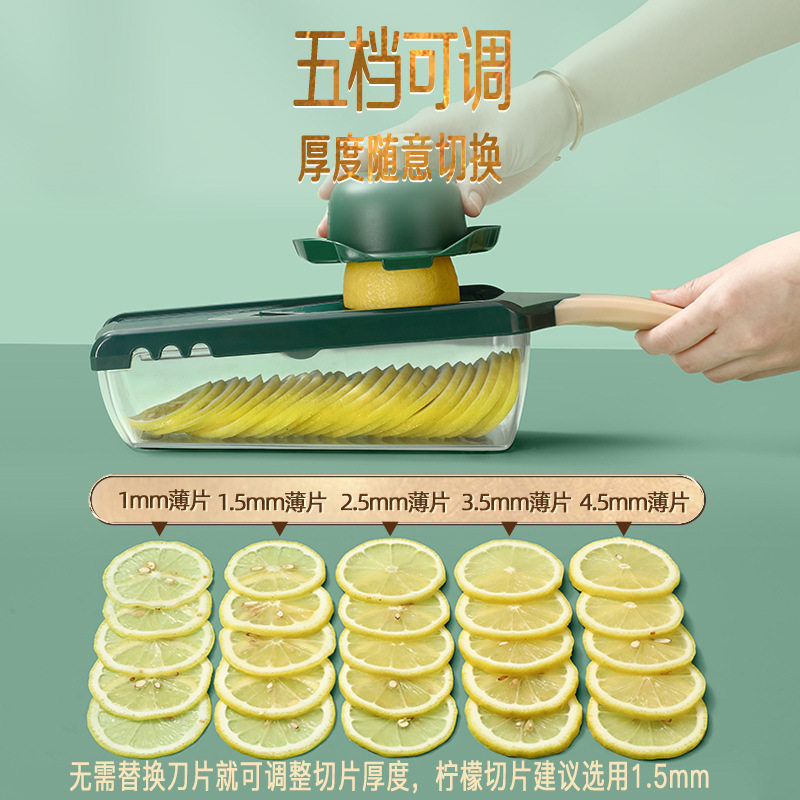 Sparkling Youpin Multifunctional Vegetable Slicer Vegetable Slicer Household Potato Fries Slicing Slicer Grater
